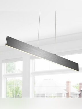 Hanging lighting fixture - JONATHAN Y Draper 1-Light LED Linear Pendant 32"